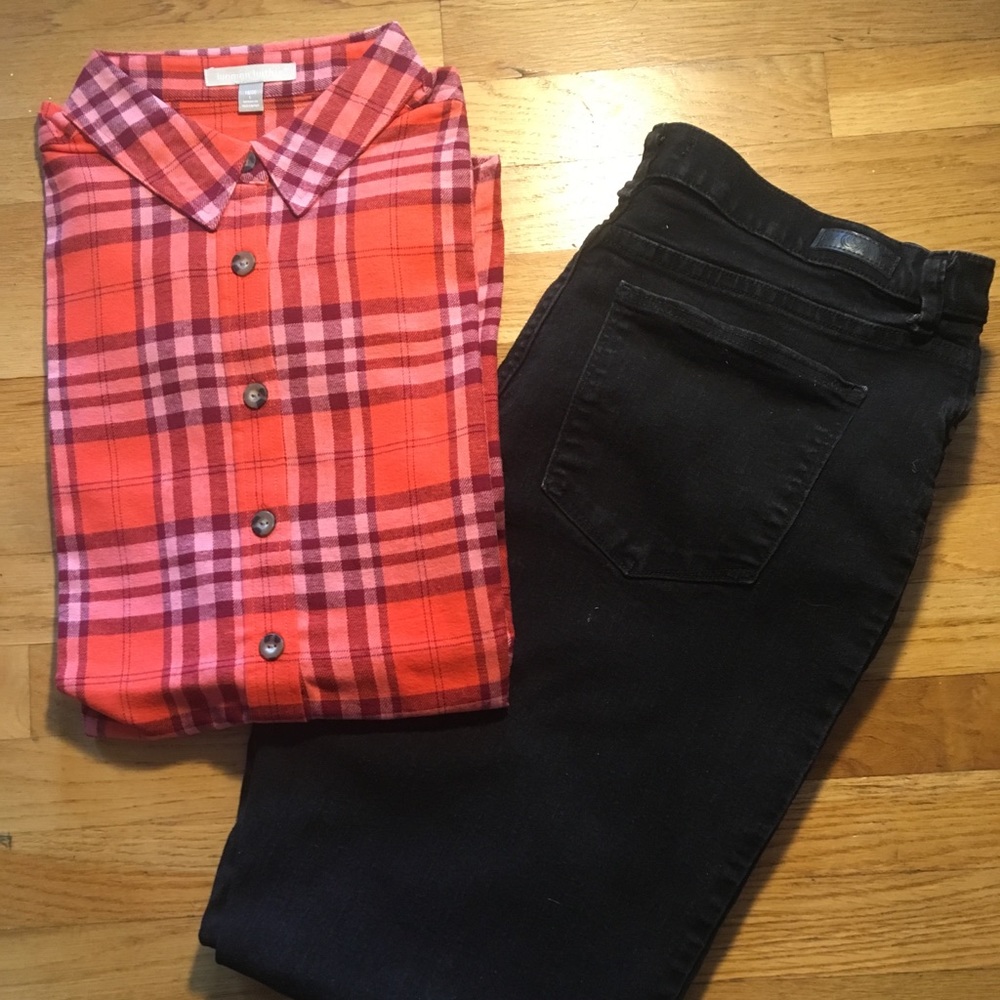 Woman Within Flannel Shirt